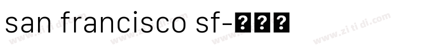 san francisco sf字体转换